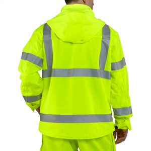 Carhartt Hi-Vis Waterproof Jacket – 100499-323 - Image 3