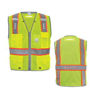 LED CLASS 2 PREMIUM VEST - GLO-15LED - Image 3