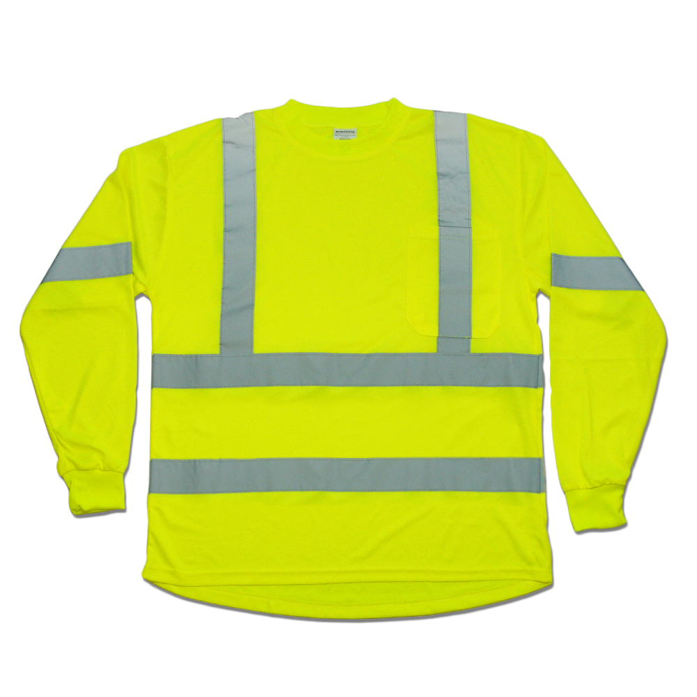 High Visibility T-Shirt, Long Sleeve, Class 3 – 9051LongC3 - North ...