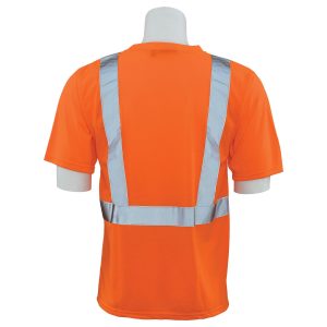 Jersey Knit Hi-Vis T-Shirt, Short Sleeve, Class 2 – 9601S-O - Image 3