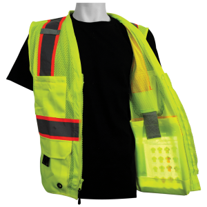 iPad, Zip Surveyor's Mesh Vest - GLO-079 - Image 3