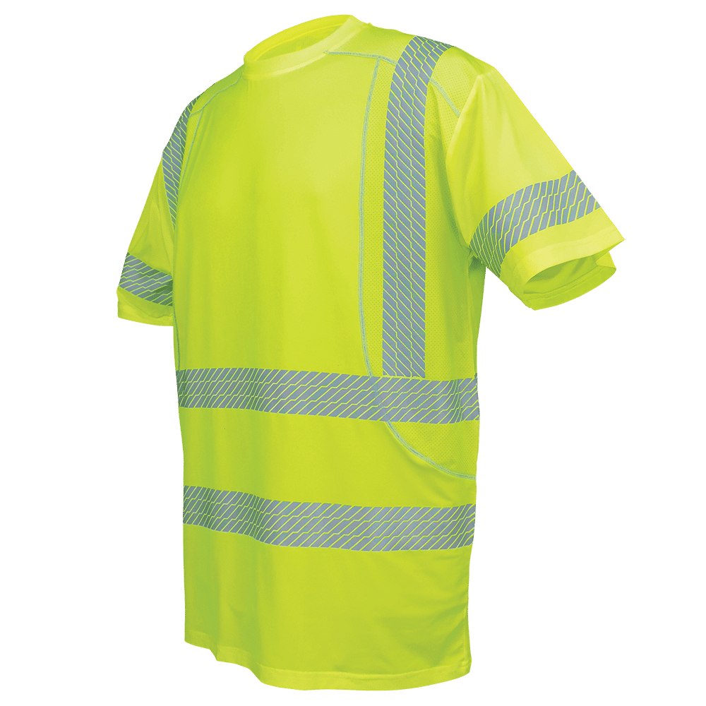 Safety Shirt North Premium Class 3, Performance 2005Y American Stretch Wickmaster™ - Hi-Vis High - Athletic-Type