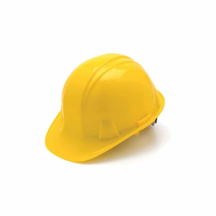 pyramex sl series cap style hard hat - Yellow, 4 point ratchet