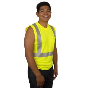Sleeveless High Visibility T-Shirt, Class 2 – V421 - Image 5