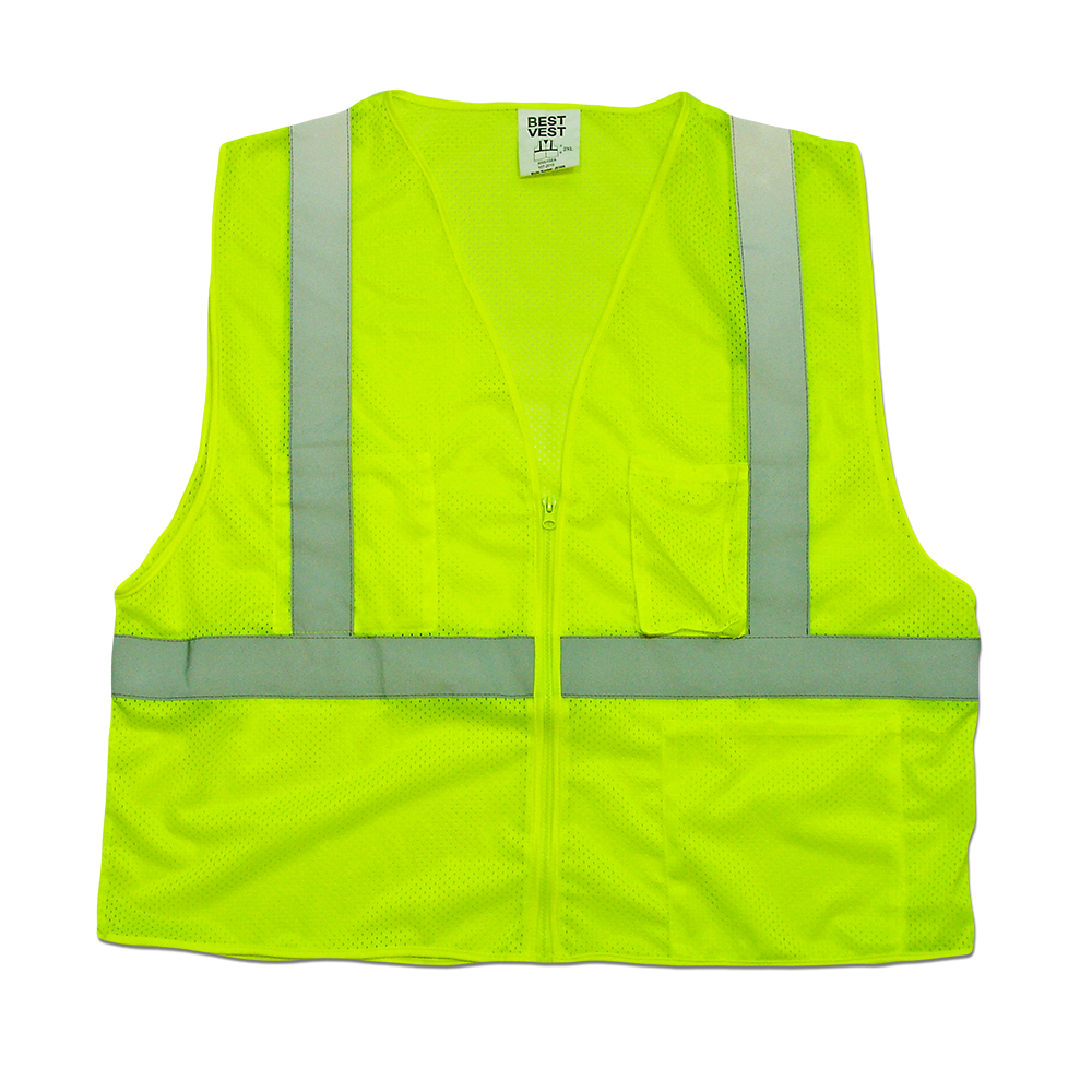 PREMIUM MESH VEST WITH ZIPPER - North American Safety