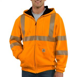 CARHARTT HI-VIS HOODIE, THERMAL LINED, ZIP UP - 100504-824