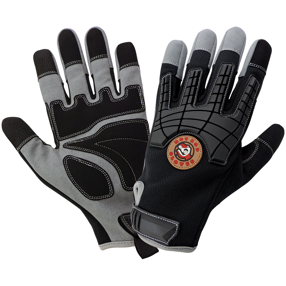 Hot Rod Gloves - Premium Impact Resistant Mechanics Gloves - HR8200
