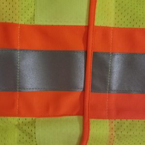 HOOK & LOOP, 3M CONTRASTING MESH VEST, ONE SIZE - JS1101 - Image 3