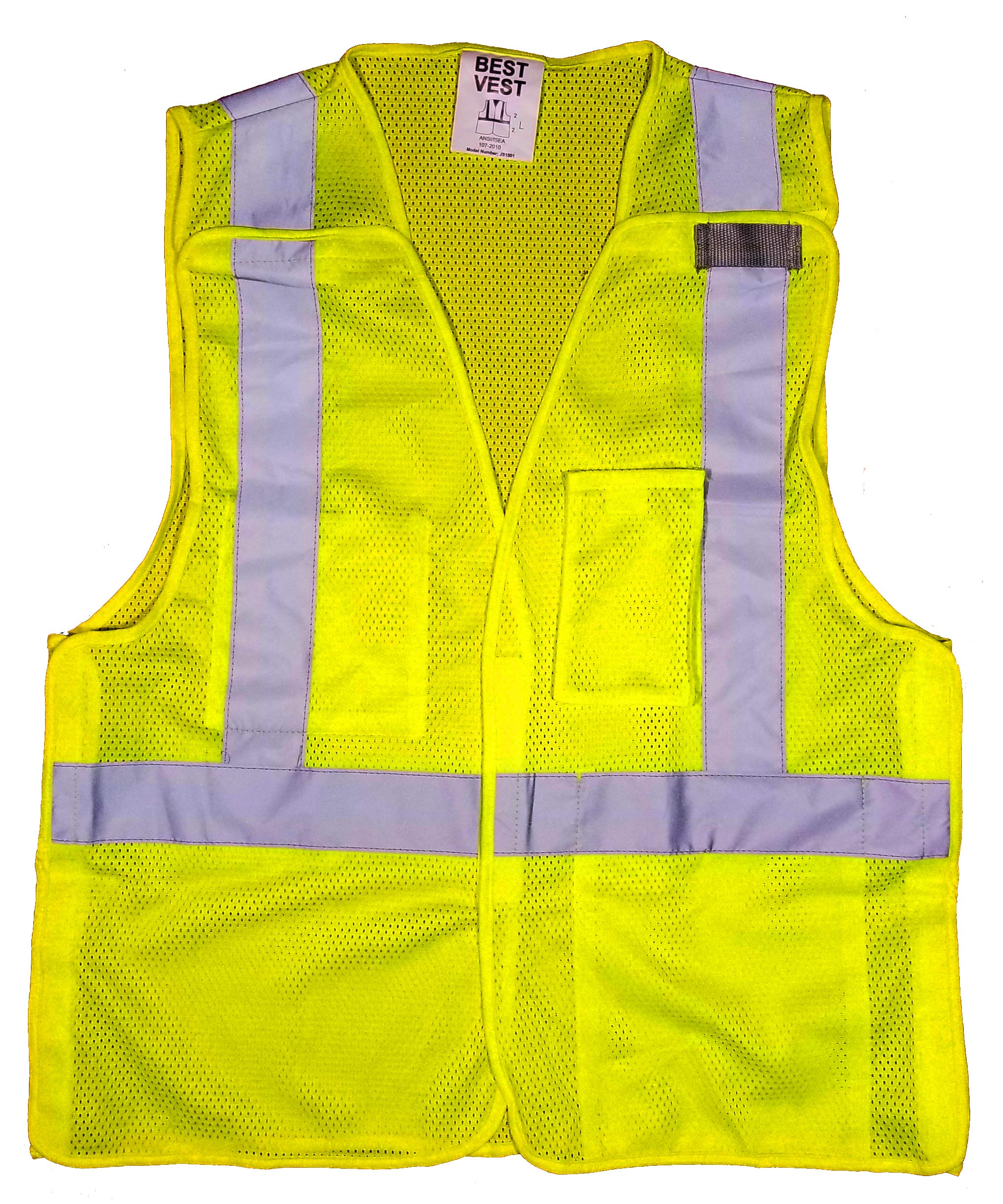 Class 2 Hi Vis 5 Point Breakaway Safety Vest