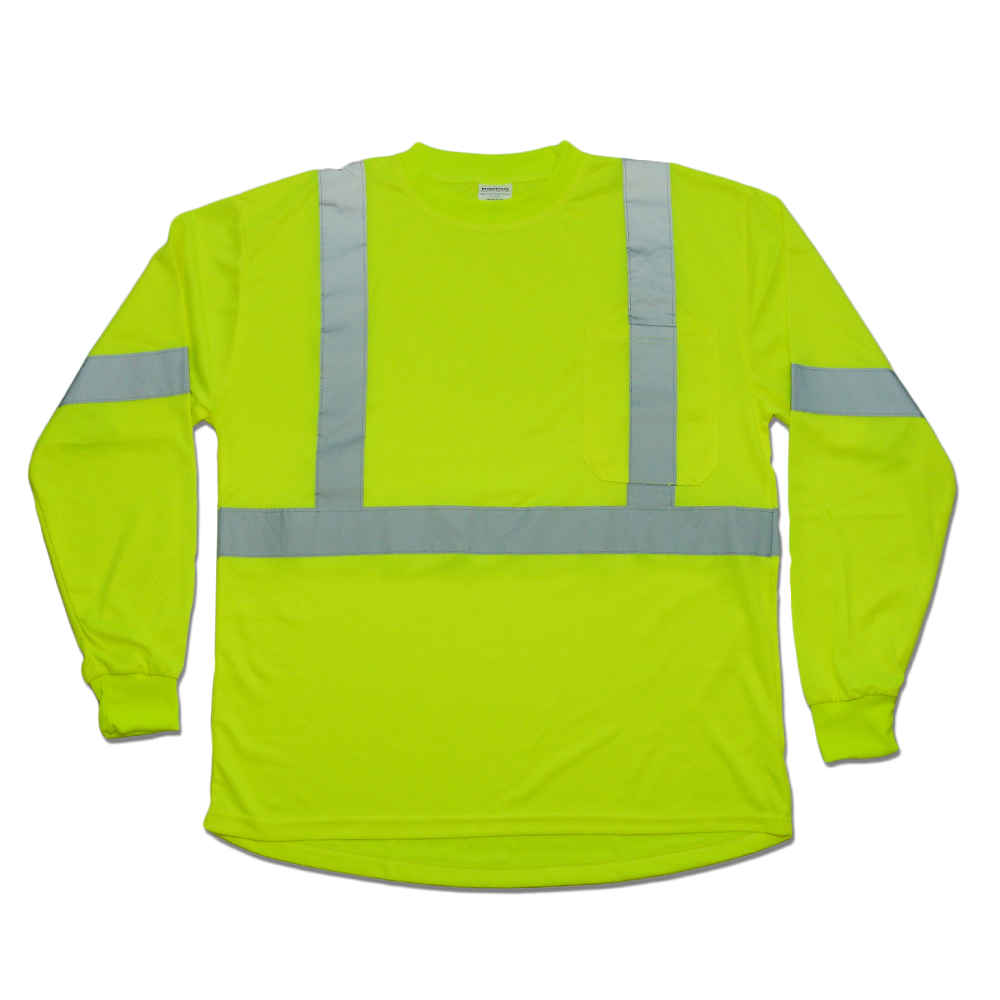 Long Sleeve T-Shirt, Class 2 – 9051LONG-Y - North American Safety