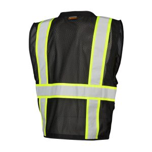 Enhanced Visibility Multi Pocket Zippered Mesh Vest - B100-B107 - Image 7
