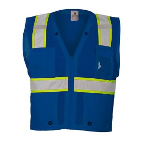 Enhanced Visibility Multi Pocket Zippered Mesh Vest - B100-B107 - Image 6