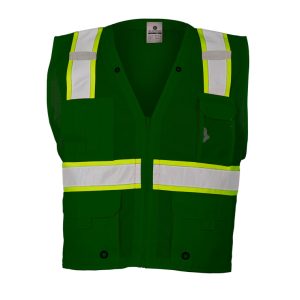 Enhanced Visibility Multi Pocket Zippered Mesh Vest - B100-B107 - Image 4