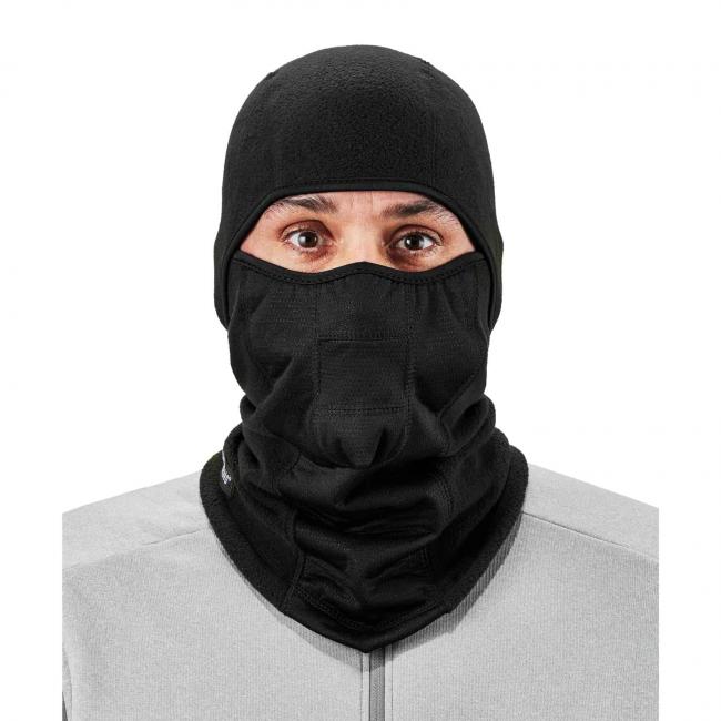 Tough Headwear Hunting Face Mask for Cold Weather - Orange Balaclava - Hi Visibility Ski Mask for Men - Hunting Face Cover