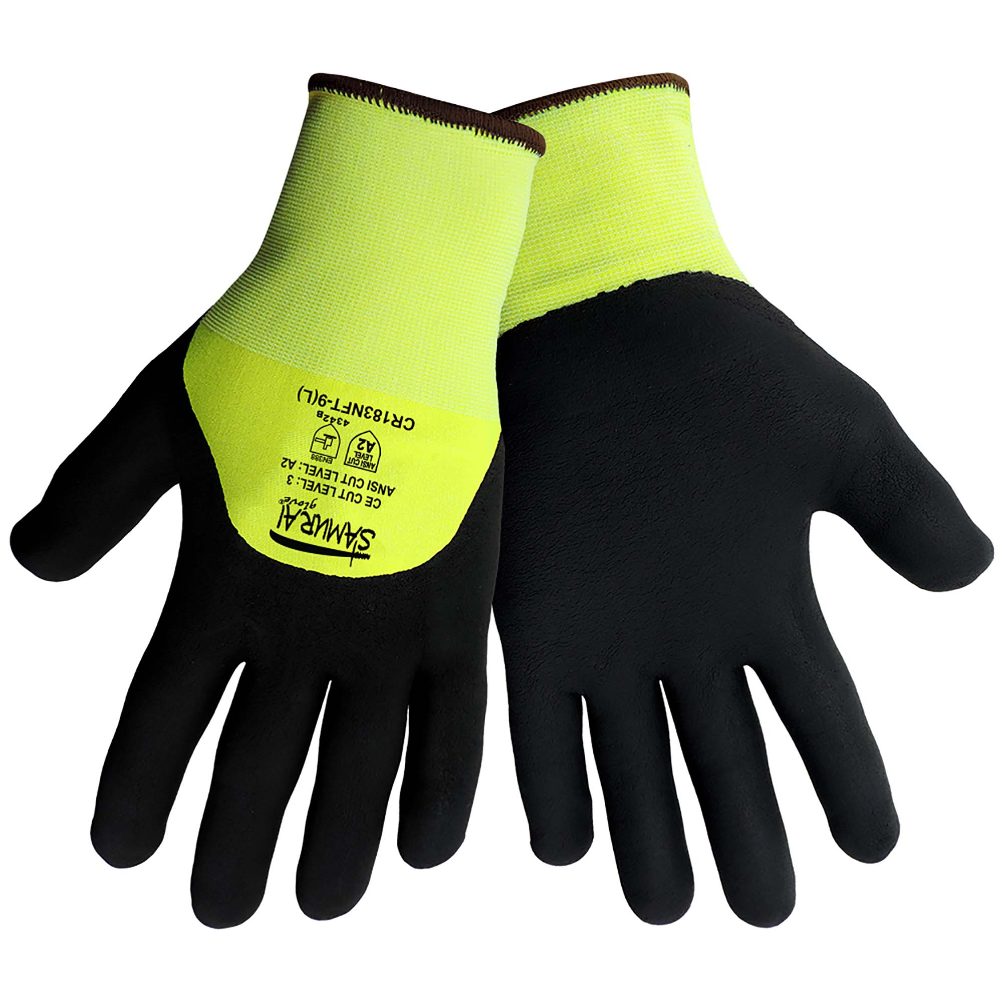 Hi-VIs Ultra Light Cut Resistant 3/4 Dip Glove - CR183NFT - North ...