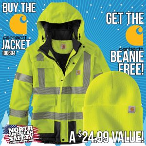 Carhartt Hi-Vis Waterproof Sherwood Safety Jacket - 100787, starting at $179.99