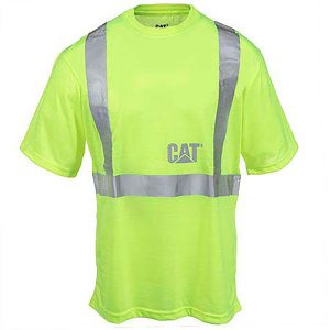 CAT Class 2 Hi Vis Moisture Control Comfort Short Sleeve T-Shirt 1510289