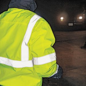 FrogWear® HV High-Visibility Black Interior Winter Bomber Jacket - GLO-EB1 - Image 6