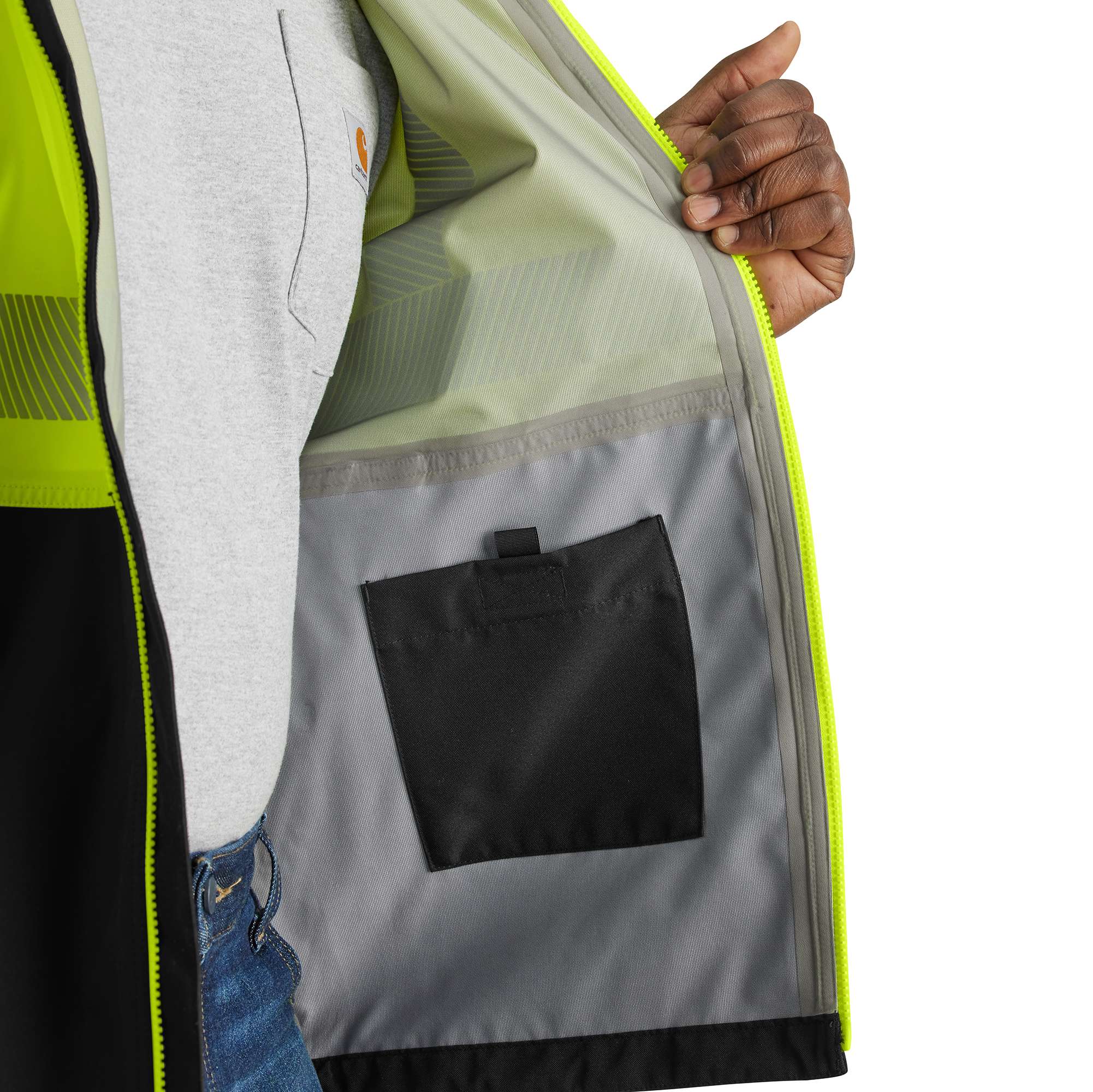 Carhartt rain shop gear hi vis