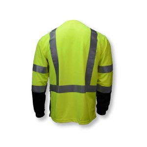 Radians ST21B Type R Class 3 Long Sleeve Black Bottom Hi-Vis T-Shirt - Image 4