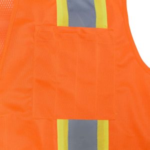 Radians SV46 Surveyor Type R Class 2 Breakaway Safety Vest - Safety Orange - Image 10