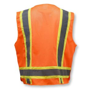 Radians SV46 Surveyor Type R Class 2 Breakaway Safety Vest - Safety Orange - Image 4