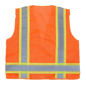 Radians SV46 Surveyor Type R Class 2 Breakaway Safety Vest - Safety Orange - Image 7
