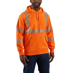 Carhartt High Visibility Loose Fit Midweight Class 3 Pullover Sweatshirt – 104987-824 - Image 3