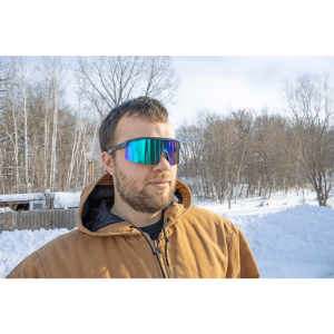 Whipray™ Green Mirror Performance Fog Technology Lens, Shiny Gray Frame Safety Glasses - BH32916PFT - Image 6