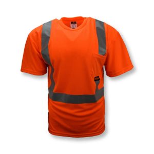 Radians ST11 Class 2 High Visibility Safety T-Shirt with Max-Dri™ – ST11-2POS (orange) - Image 3
