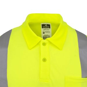Radians ST12B Class 2 High Visibility Color Blocked Safety Short Sleeve Polo – ST12B-2PGS - Image 8