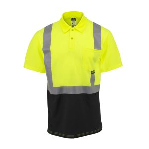 Radians ST12B Class 2 High Visibility Color Blocked Safety Short Sleeve Polo – ST12B-2PGS - Image 3