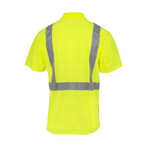 Radians ST12B Class 2 High Visibility Color Blocked Safety Short Sleeve Polo – ST12B-2PGS - Image 4