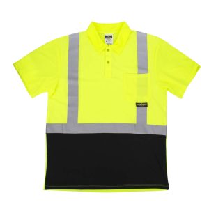 Radians ST12B Class 2 High Visibility Color Blocked Safety Short Sleeve Polo – ST12B-2PGS - Image 6