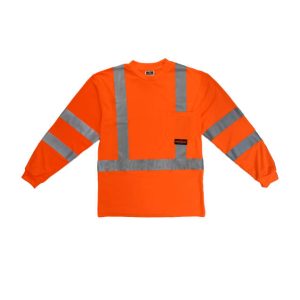 Radians ST21 Class 3 Long Sleeve Hi-Vis T-shirt with Max-Dri™ - ST21-3POS (orange) - Image 6