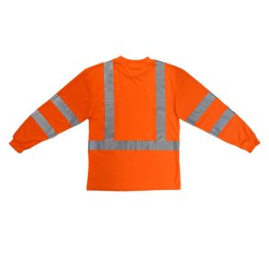Radians ST21 Class 3 Long Sleeve Hi-Vis T-shirt with Max-Dri™ - ST21-3POS (orange) - Image 7