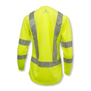 Radians ST21W Class 3 High Visibility Women's Long Sleeve Safety T-Shirt with Max-Dri™ – ST21W-3PGS - Image 4