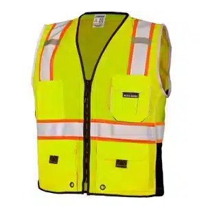 Kishigo Premium Black Series Hi-Vis Heavy Duty Safety Vest – 1513 - Image 4
