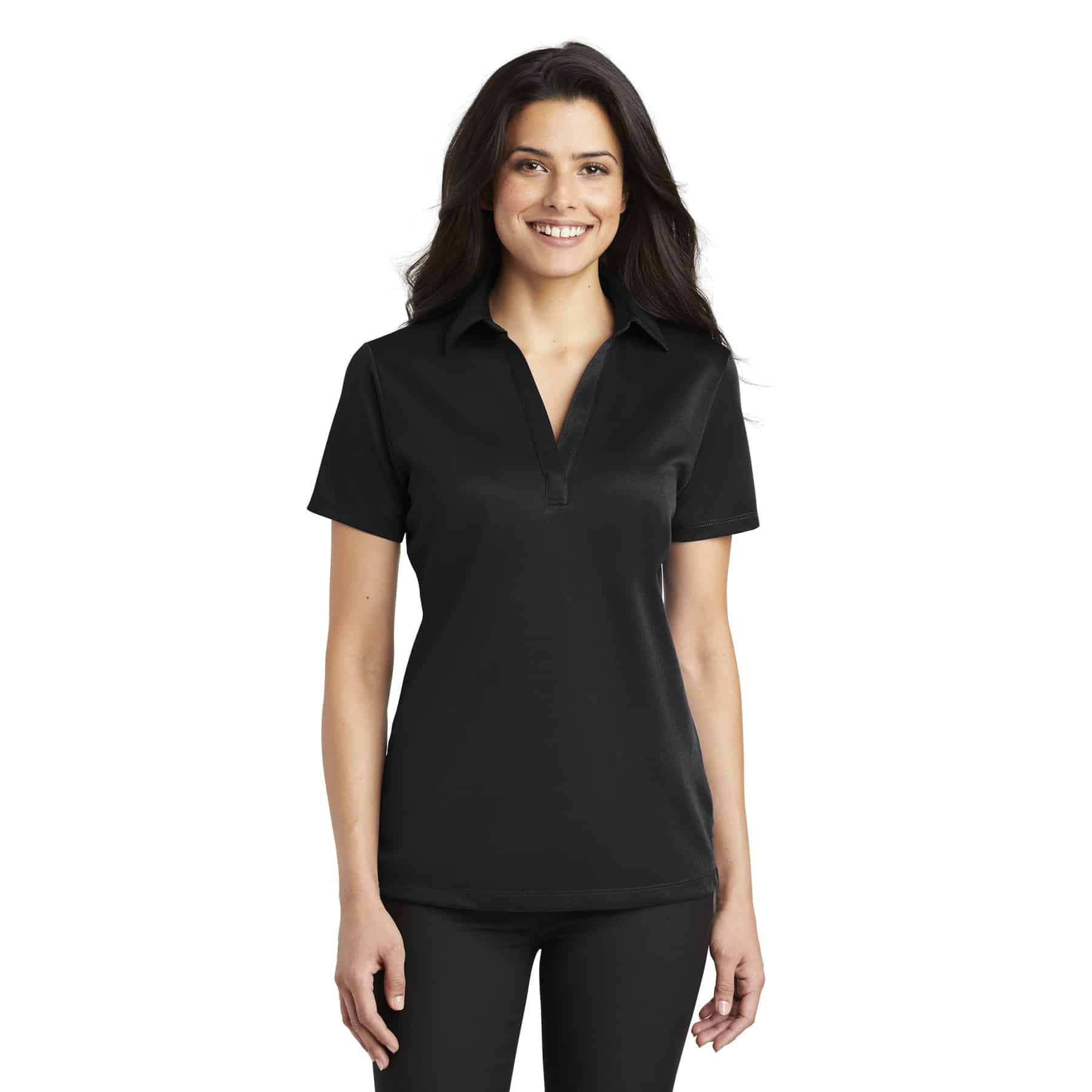 Ladies silk deals touch performance polo