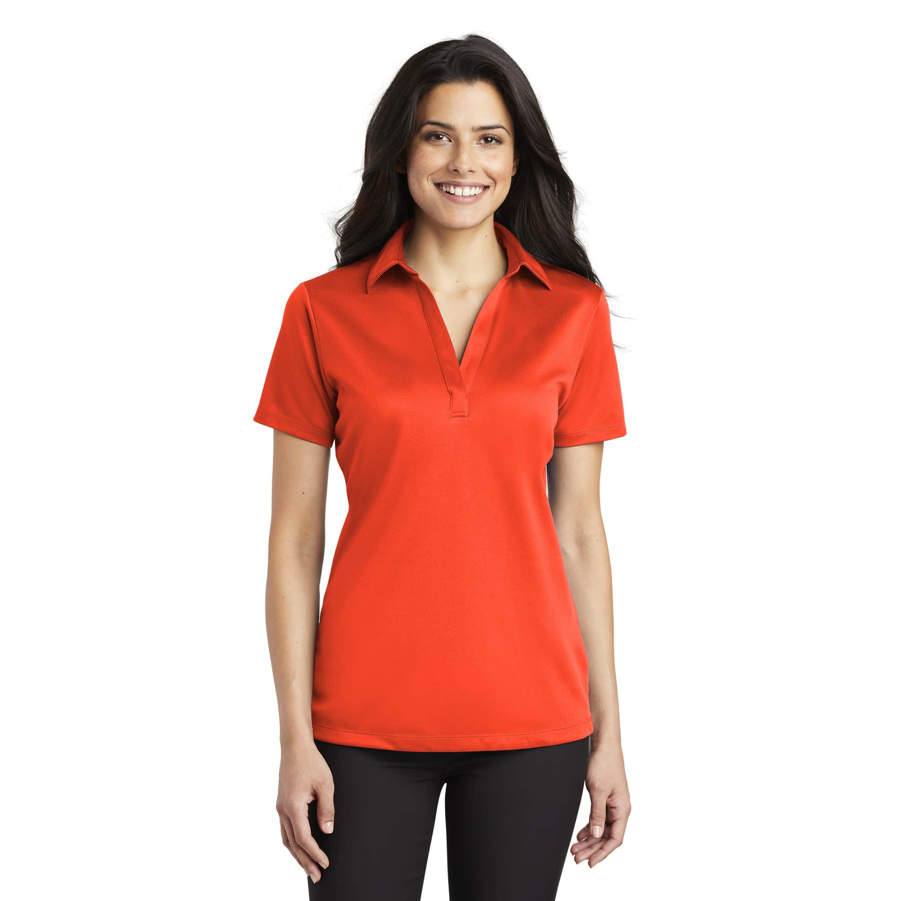 Ladies Silk Touch™ Performance Polo – L540 with Embroidered Logo