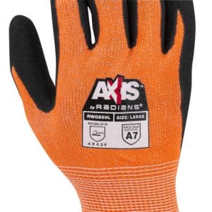 Radians RWG559 AXIS™ - Sandy Nitrile Coated Glove - Cut Level A7 - Image 4