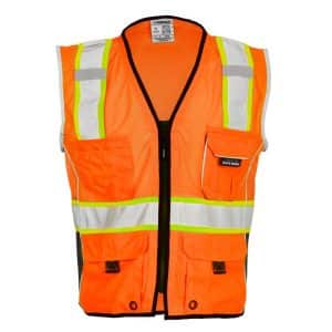 Kishigo Premium Black Series Hi-Vis Heavy Duty Safety Vest – 1514 - Image 4
