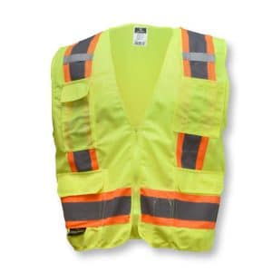 Radians SV6 Two Tone Surveyor Type R Class 2 Solid/Mesh Safety Vest - Image 9