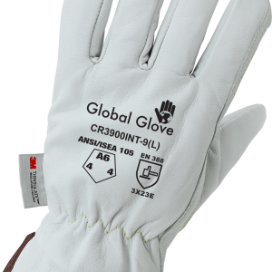 GGS CR3900INT - Cut, Abrasion, and Puncture Resistant Grain Goatskin Insulated Gloves - Cut Level A6 - Image 3