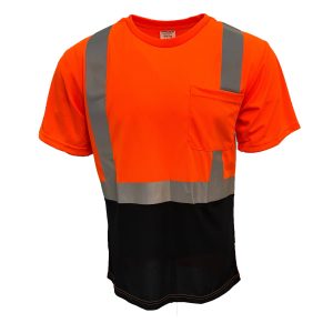 Wickmaster Pro 2012B Short Sleeve Black Bottom Safety Shirt