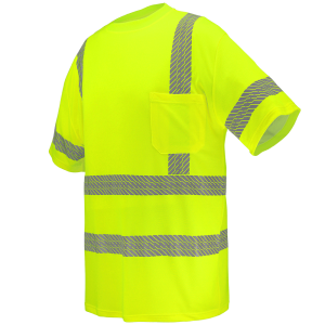 Global Glove - High Visibility Premium Self-Wicking Bamboo/Polyester Short-Sleeved Shirt – GLO-217 - Image 3
