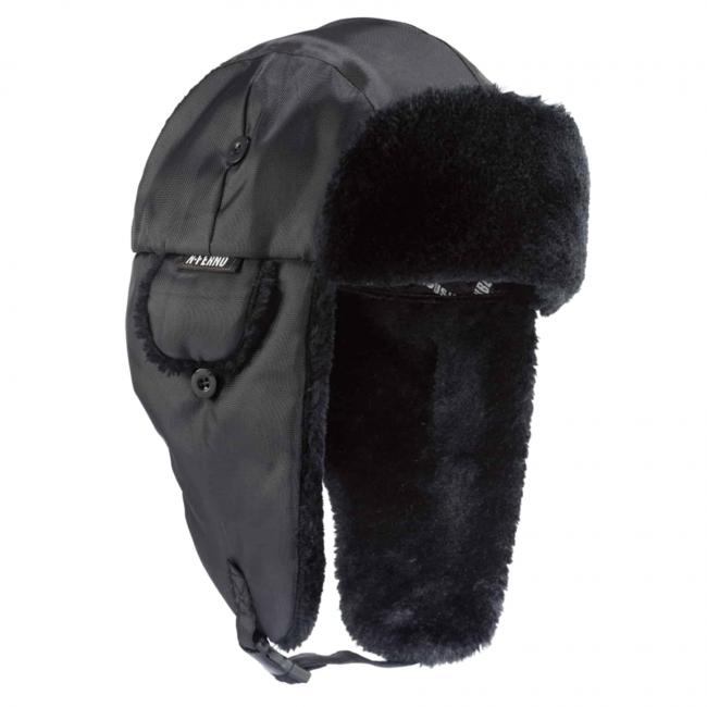 6802-classic-trapper-hat-black-front-flaps-down