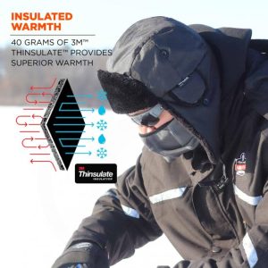 Ergodyne - N-Ferno Classic Trapper Hat - Black - L/XL - Image 4