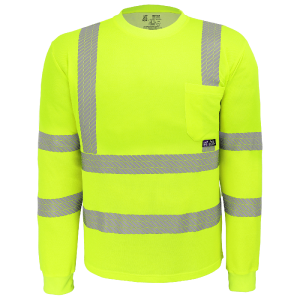 FrogWear® HV Premium High-Performance Self-Wicking Bamboo/Polyester Long-Sleeved Shirt - GLO-217LS