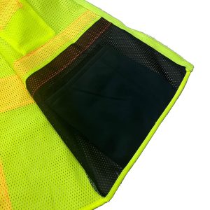 Best Vest – Class 2 Black Bottom Contrasting Surveyor's Vest, Mesh, Zippered, 6 Pockets – JS1107B - Image 6
